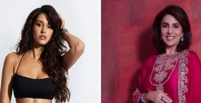 Disha Patani dengan pakaian modern dan Neetu Kapoor dengan pakaian India.*  