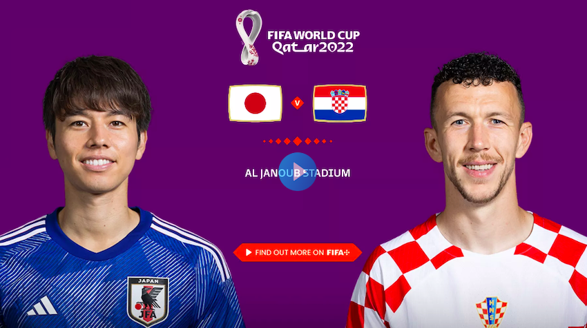 ASIKTV, YACINE TV, SCORE 808 LIVE STREAMING Japan vs Croatia di Piala Dunia 2022, Link Resmi Vidio.com