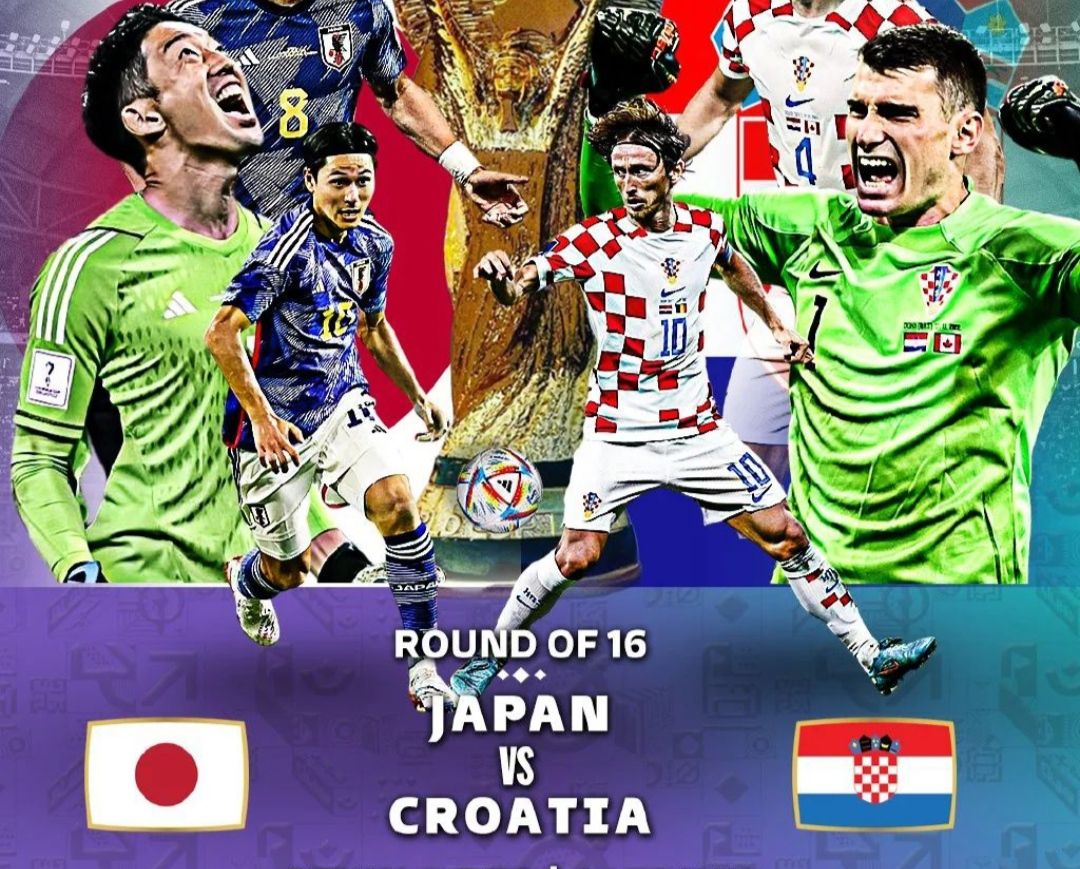 Ilustrasi - Prediksi skor Jepang vs Kroasia Piala Dunia 2022 malam ini 5 Desember 2022, jadwal tayang di TV, perkiraan line up, H2H, dan link live streaming.