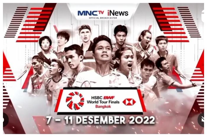 Jadwal badminton BWF World Tour Final 2022 hari ini 9 Desember 2022 jam berapa tayang dan link live streaming siaran langsung.