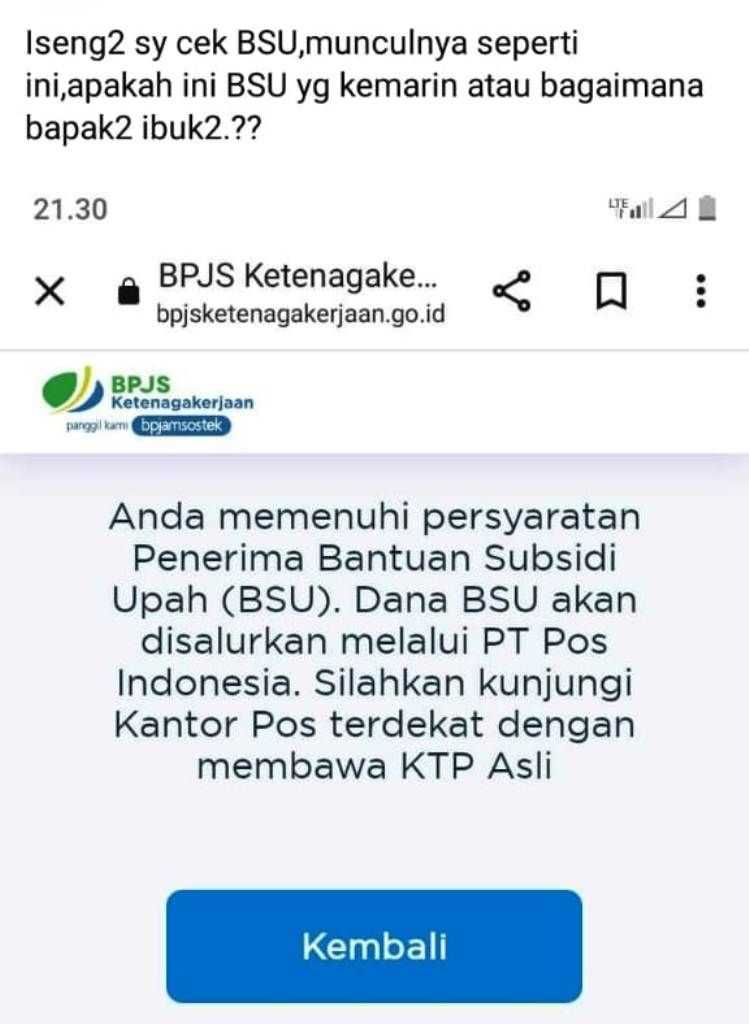 Terungkap Ternyata Banyak Yang Tak Tahu Dapat Bsu 2022 Cek Nama