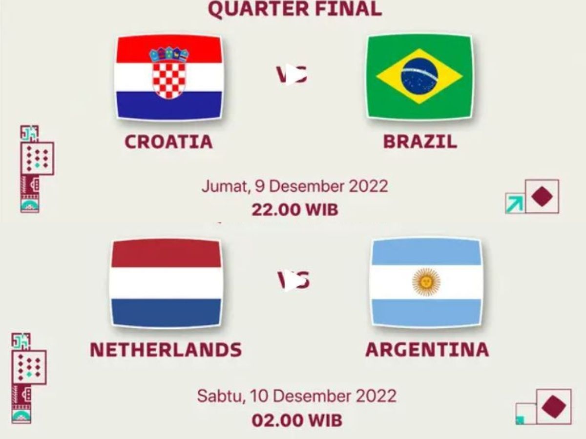 Pertandingan Kroasia Vs Brasil 9 Desember Mulai Jam Berapa Dan Dimana ...