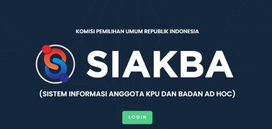 Link siakba.kpu.go.id yang merupakan link untuk mendaftar PPK, PPS dan KPPS di Pemilu 2024. 