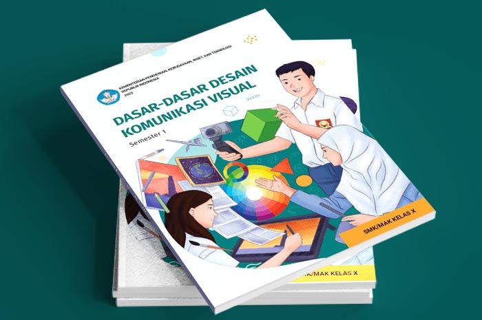 Download Buku Dasar Dasar Desain Komunikasi Visual Fase E Kelas SMK Kurikulum Merdeka Tahun