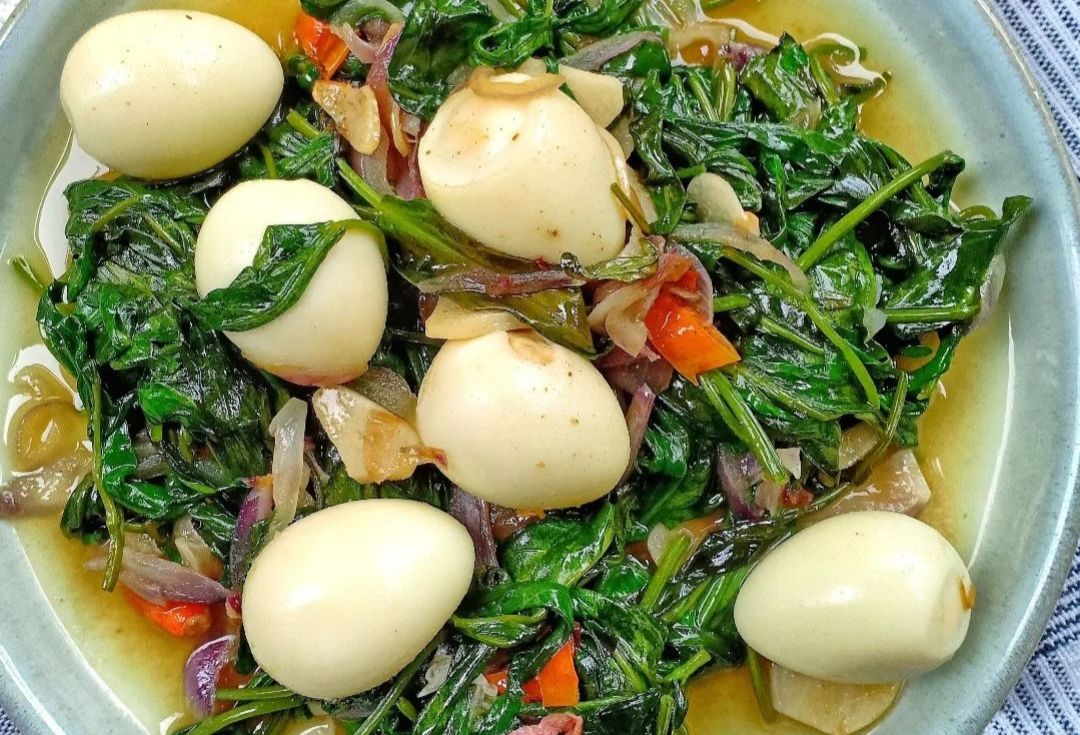 Simpel Dan Mudah Resep Menu Makan Siang Cah Kangkung Telur Puyuh Enak