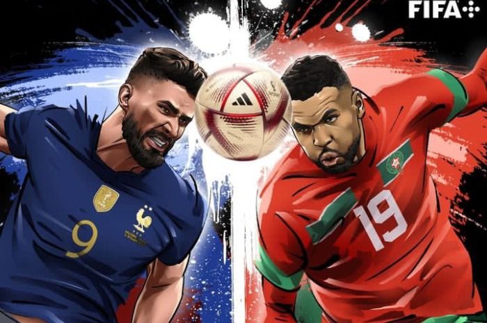 Pertandingan antara Prancis vs Maroko dalam perebutan tiket final akan berlangsung di stadion Al Bayt Al Khor pada Kamis dini hari.