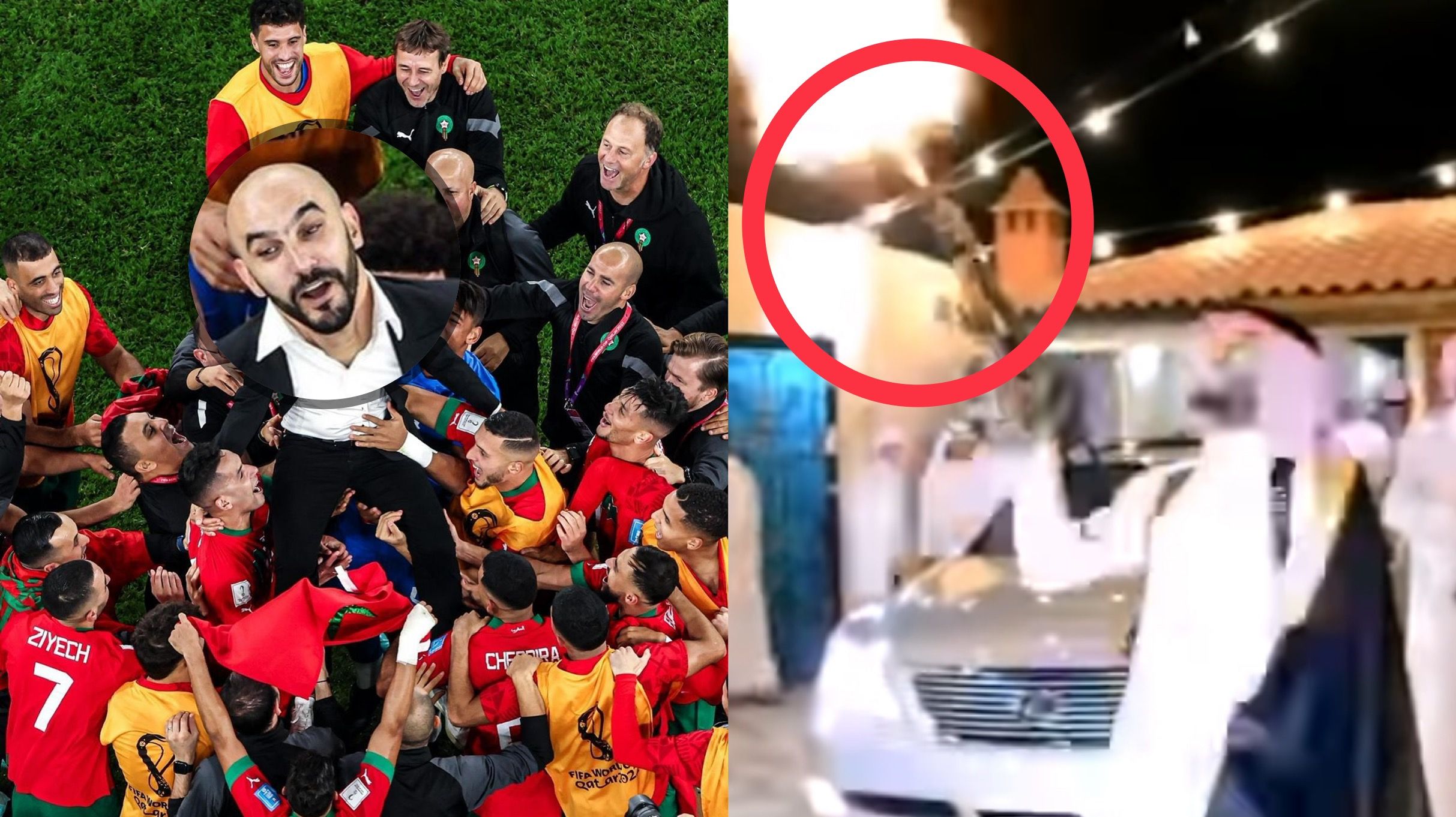 Cek fakta: Penampakan pria bergamis diduga pendukung Timnas Maroko, tembakan peluru rayakan kemenangan dalam Piala Dunia 2022