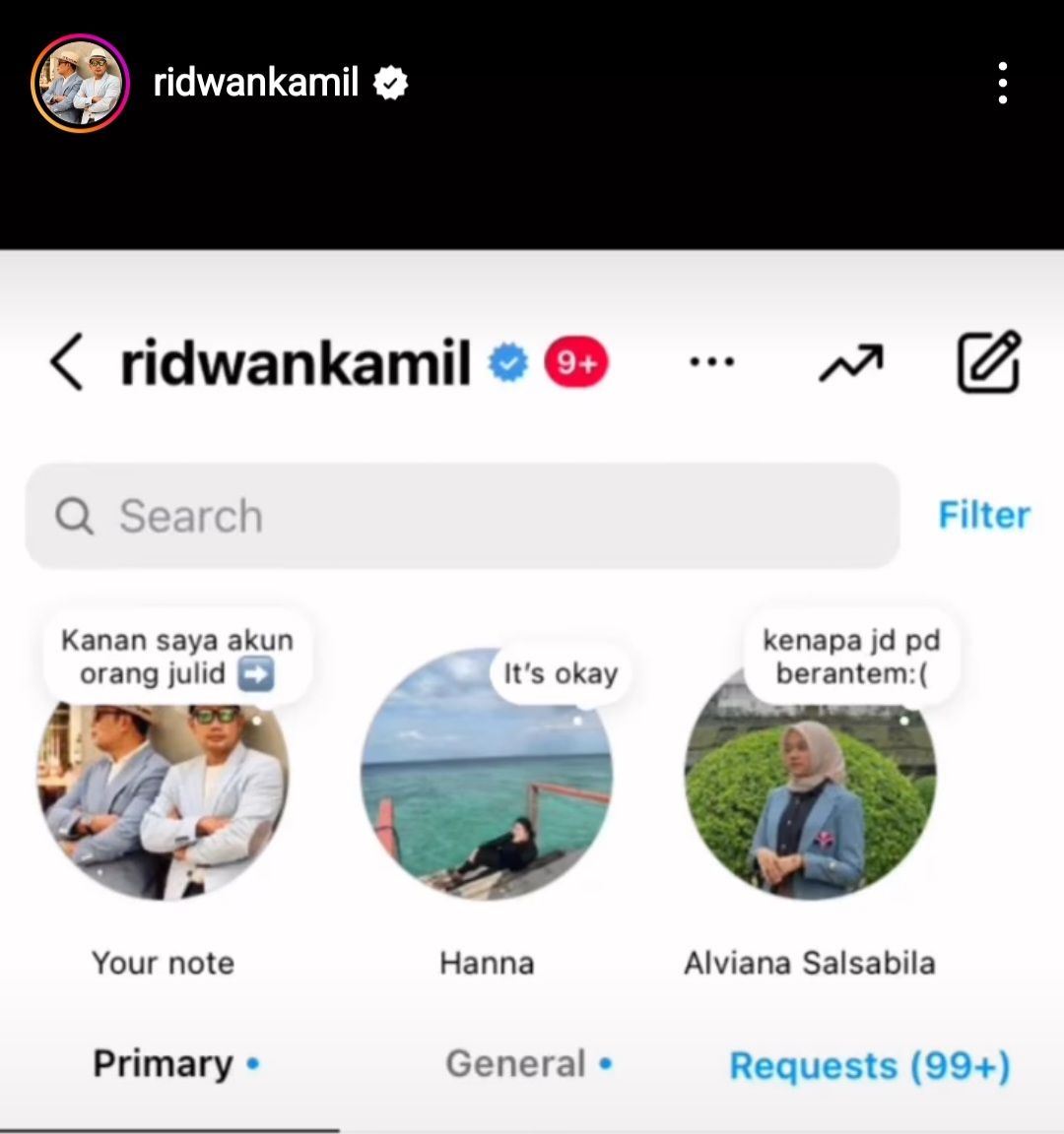 IG Notes Ridwan Kamil. Instagram Notes Feature dan Cara Bikin Notes Instagram yang Lucu.*