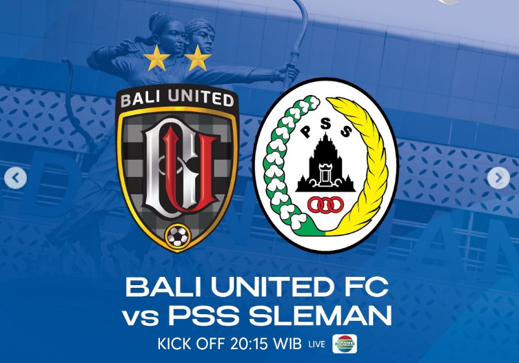 LINK LIVE STREAMING Bali United vs PSS Sleman di BRI Liga 1 Malam Ini, Tinggal Klik di Sini!