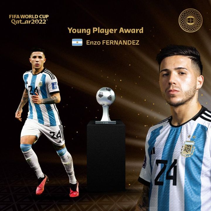 Enzo Fernandez meraih Young Player Award Piala Dunia 2022