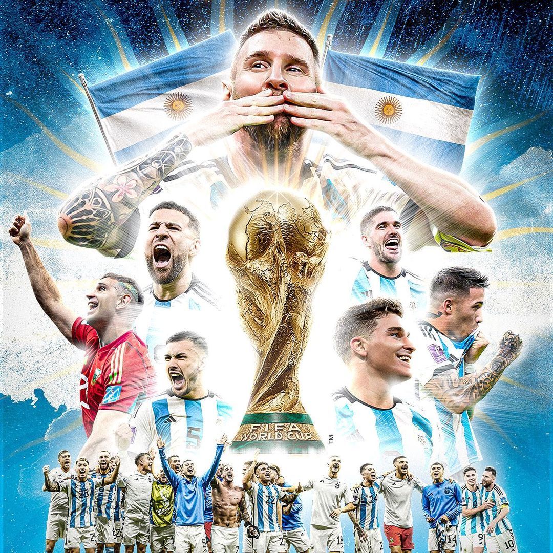 Argentina menjadi Juara Piala Dunia 2022, Kylian Mbappe top skor, Lionel Messi pemain terbaik