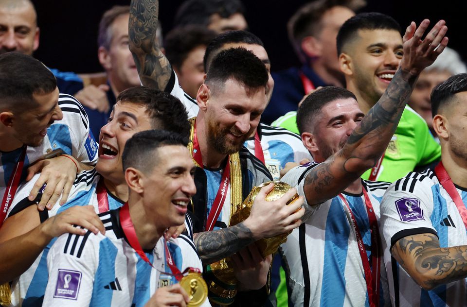 Pesta Timnas Argentina saat Juarai Piala Dunia 2022