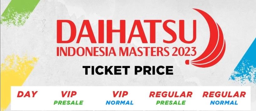 Daftar Harga Tiket Indonesia Masters 2023, Dijual Online Mulai Hari Ini