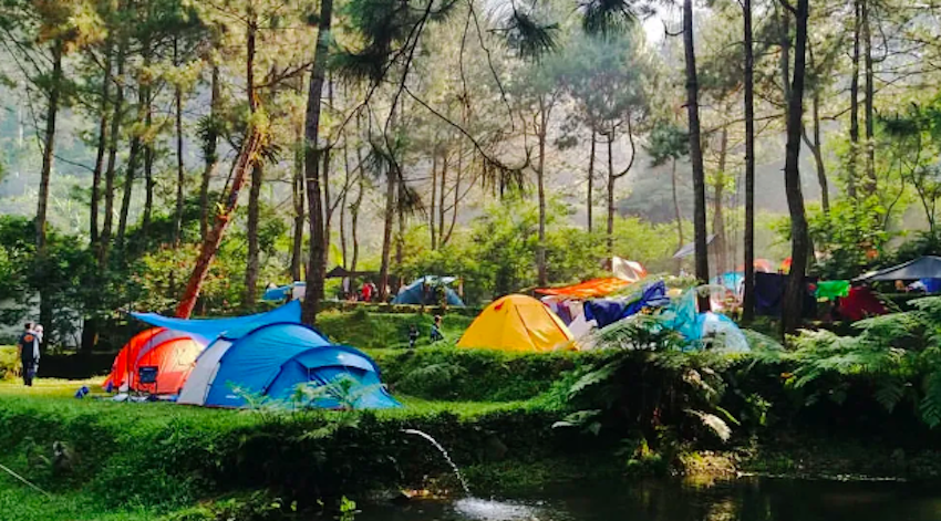 Highland Camp Curug Panjang Megamendung, tempat wisata alam hits di Bogor