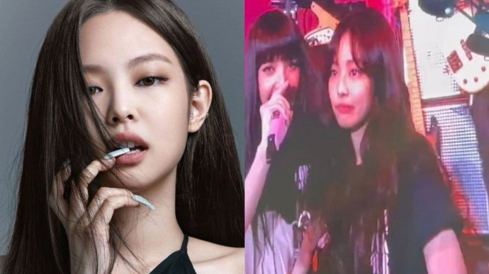 Jennie BLACKPINK tampil dengan model rambut poni saat konser BORN PINK di Berlin, Jerman.*  