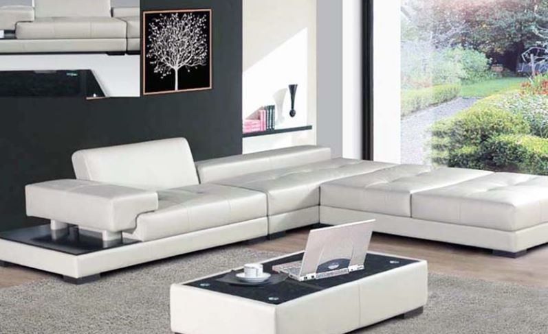Sofa minimalis dengan desain futuristik