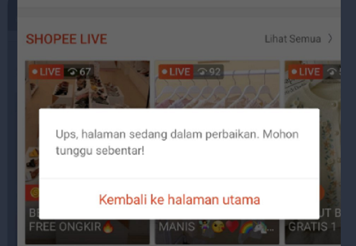 Cara Mengatasi Aplikasi Shopee Error Hari Ini Shopee Feature Not