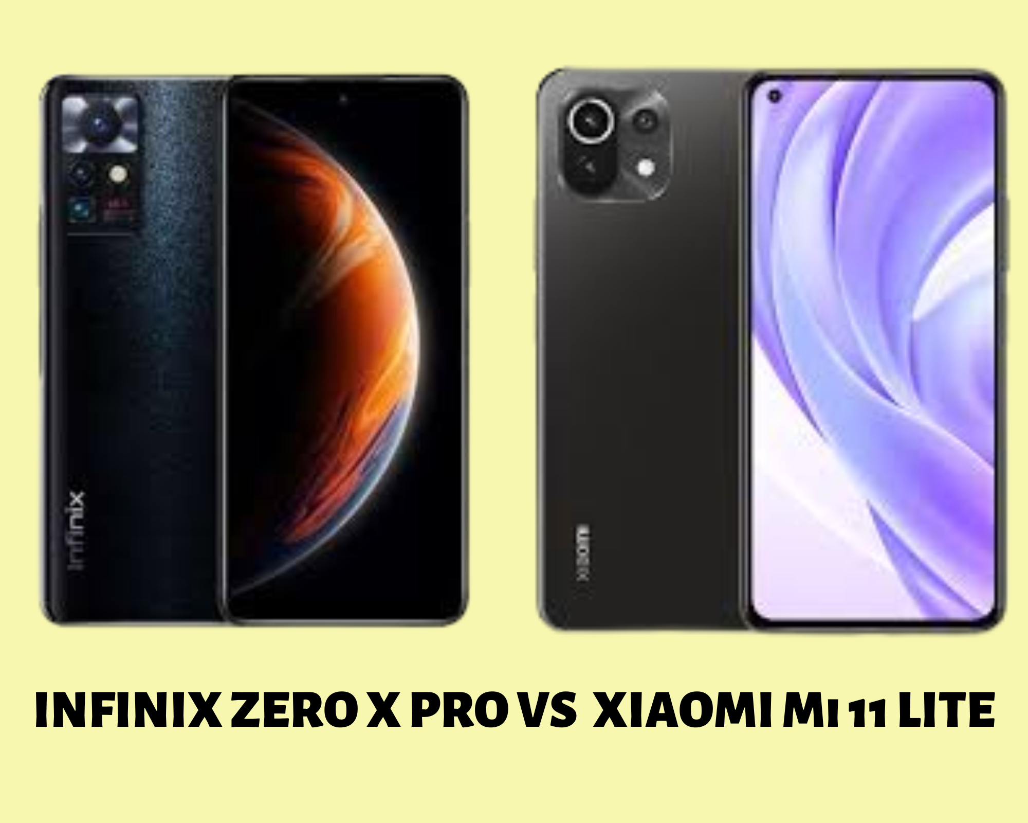 infinix zero x pro vs xiaomi mi 11 lite