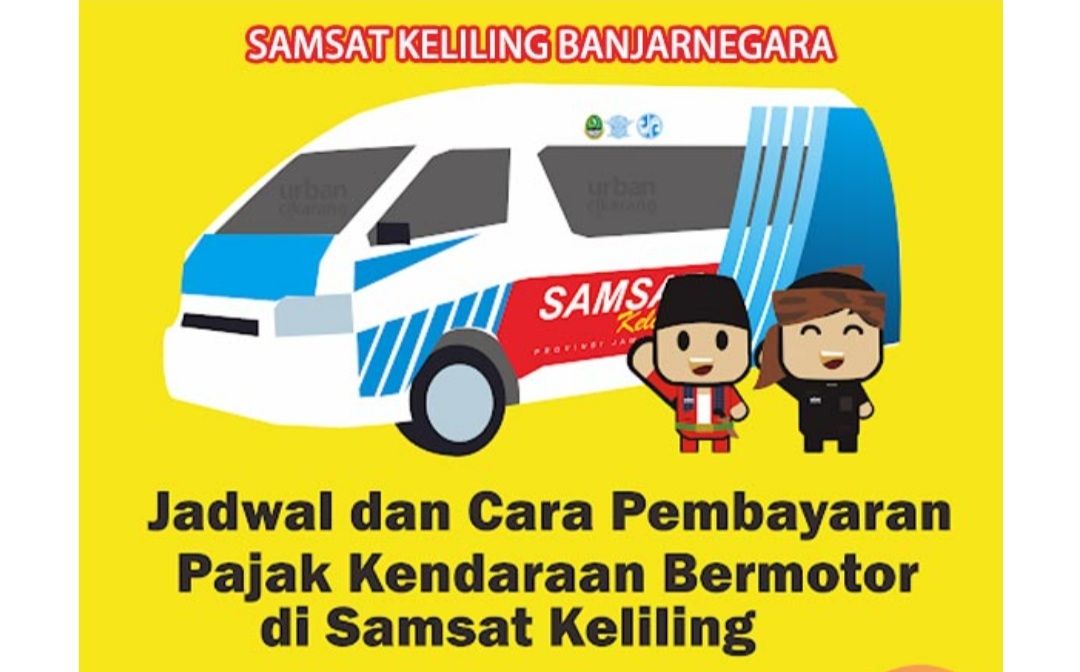 Jadwal dan Lokasi Samsat Keliling Kabupaten Banjarnegara Hari Ini, Sabtu 18 Maret 2023.