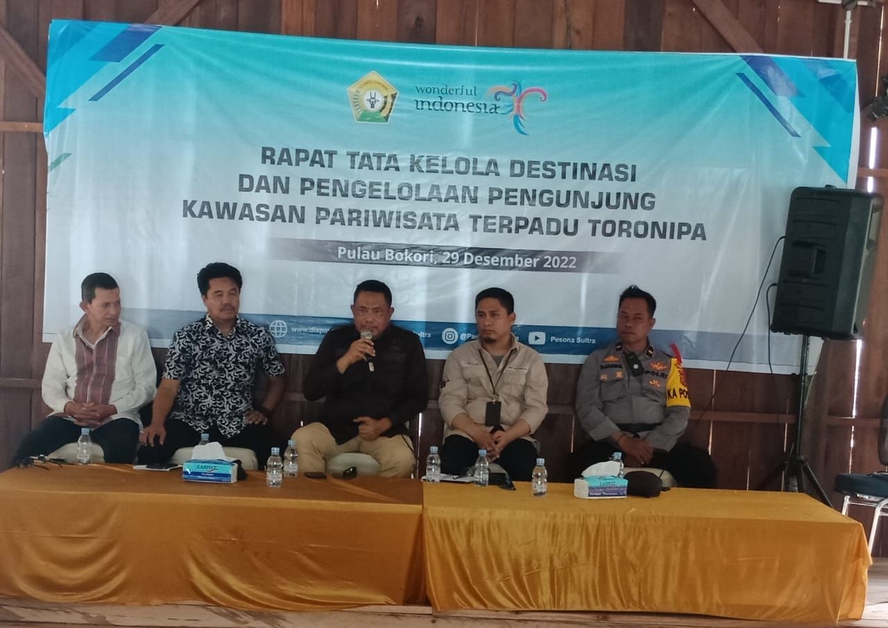 Dinas Pariwisata (Dispar) Provinsi Sulawesi Tenggara (Sultra), sinergi lintas stakeholder merumuskan tata kelola kawasan wisata pantai Toronipa.