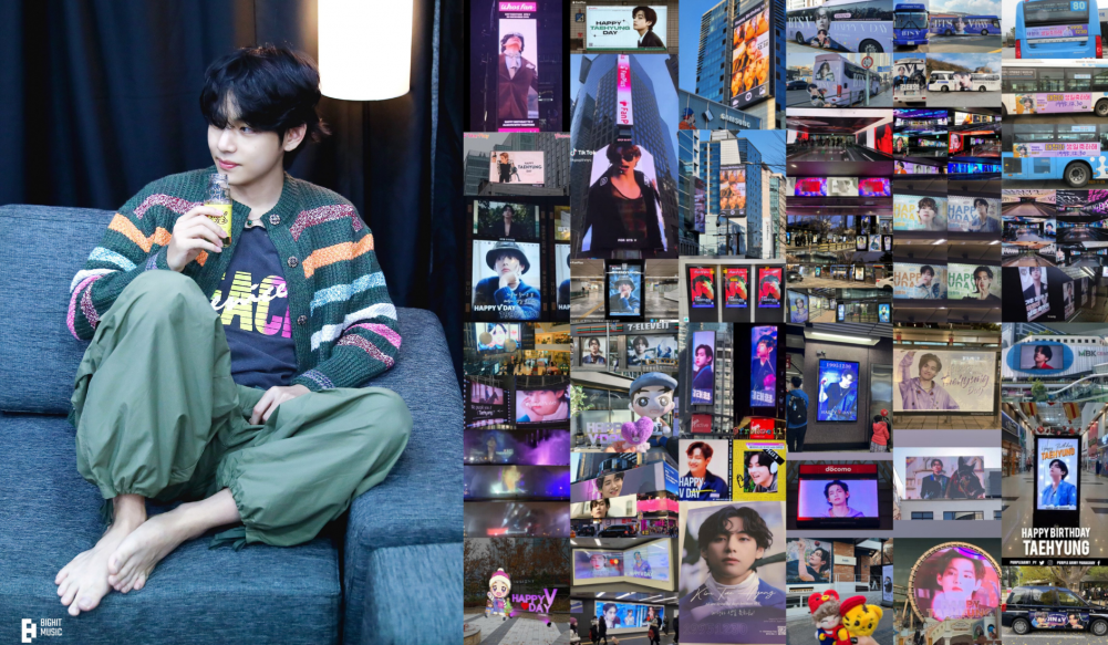 Taecember merayakan ulang tahun Kim Taehyung (V BTS) dengan kegiatan kreatif.*  