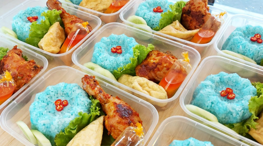 Resep nasi uduk biru ayam bakar taliwang, ide jualan laris manis
