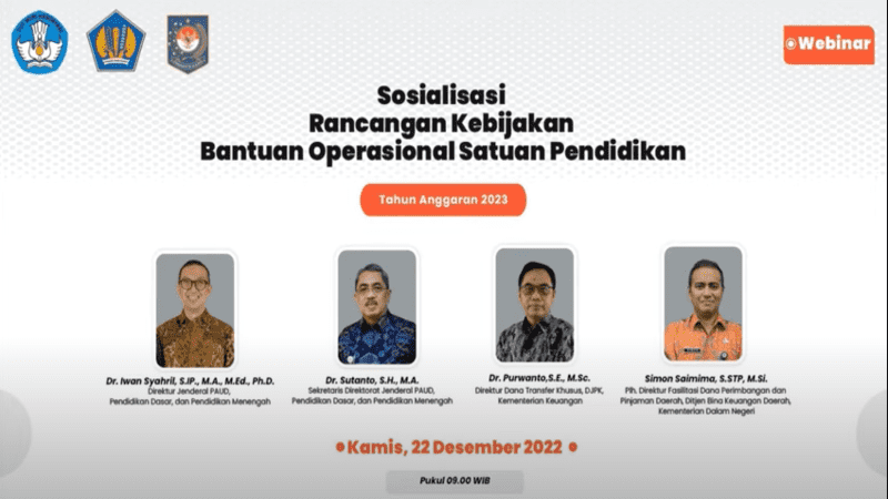 Kebijakan BOSP 2023 Untuk Mewujudkan Pembiayaan Pendidikan Yang ...