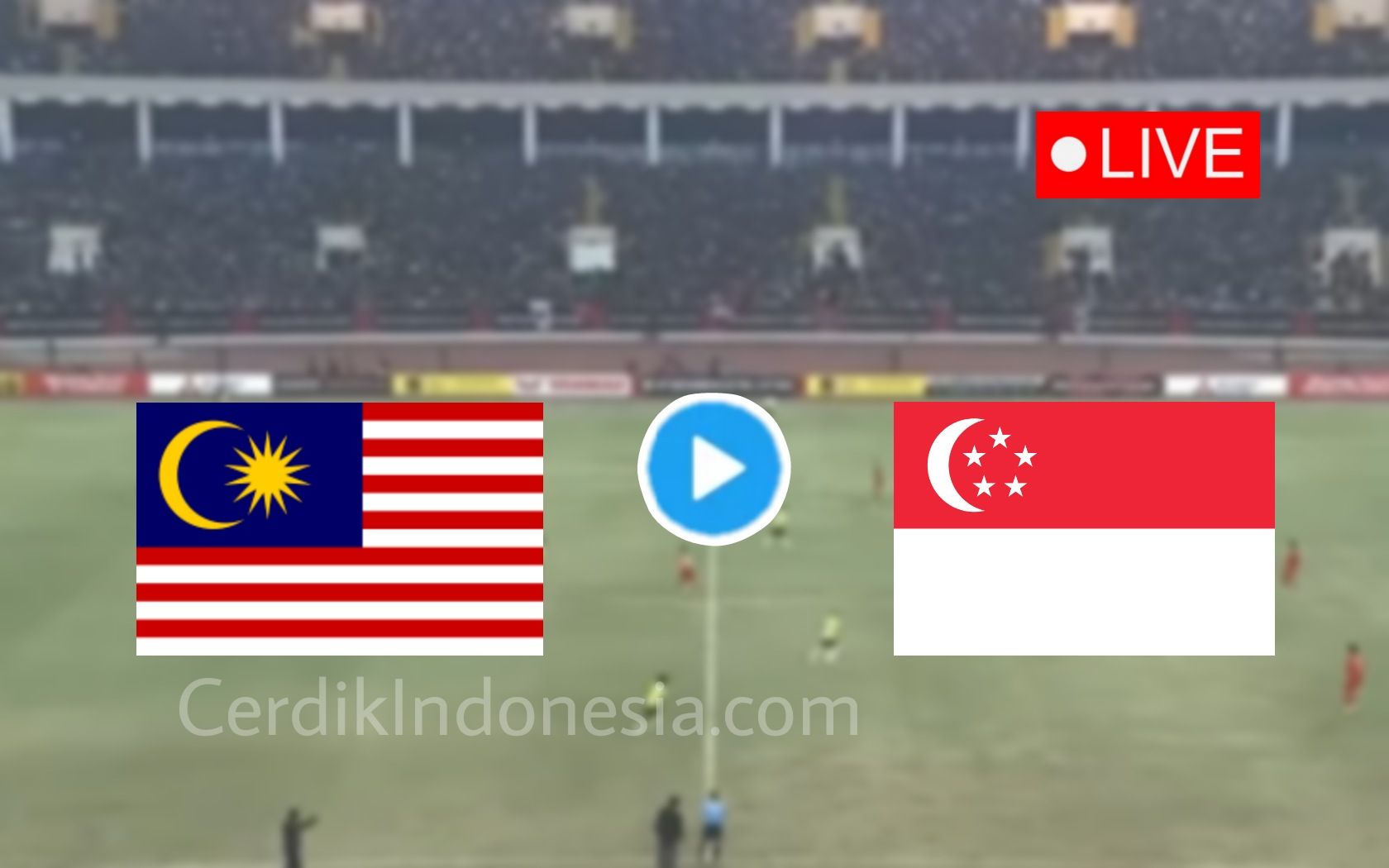 Score808 Live Streaming Malaysia vs Singapura Piala AFF 2022 Ilegal, Nonton di iNews TV via Link RCTI Plus