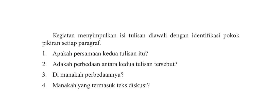 Kunci Jawaban Bahasa Indonesia Kelas 9 Halaman 121 tugas Apakah Persamaan Kedua Tulisan Itu?.*