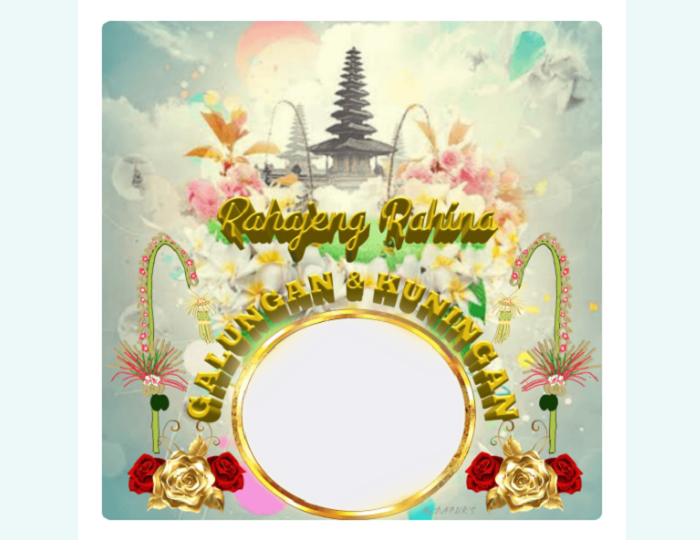 30 Link Twibbon Hari Raya Galungan Dan Kuningan 2023 Bali Terbaru Hari