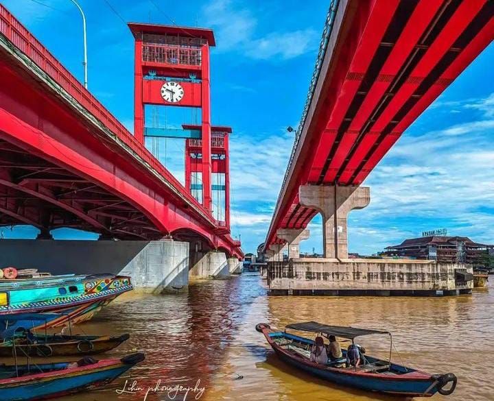 Jembatan Ampera Palembang. Sejarah Asal Mula Kota Palembang, Asal Usul Ibukota Sumatera Selatan Indonesia \Instagram\@pariwisata.palembang