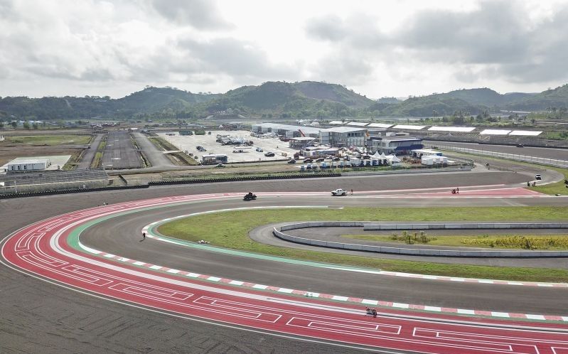 Para pembalap WSBK di Sirkuit Mandalika.