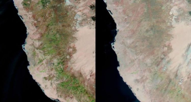Foto Mekkah di tahun 2023 (kiri) dan tahun-tahun sebelumnya saat dibandingkan pada awal Januari 2023