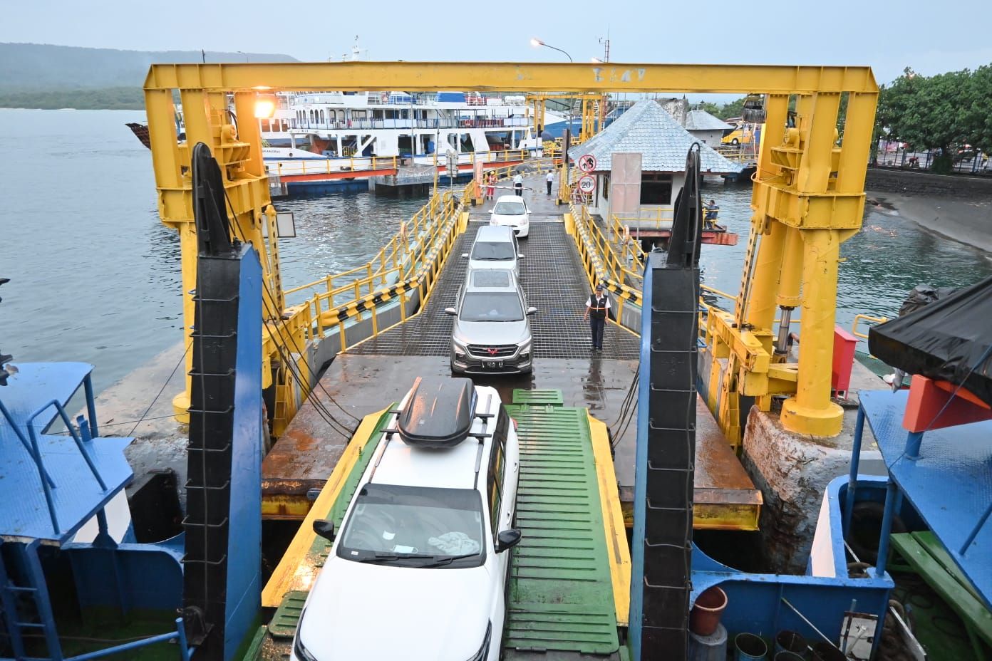 Korlantas Polri telah menyiapkan sistem delay untuk pengguna jalan tol yang akan masuk ke Pelabuhan Merak.*