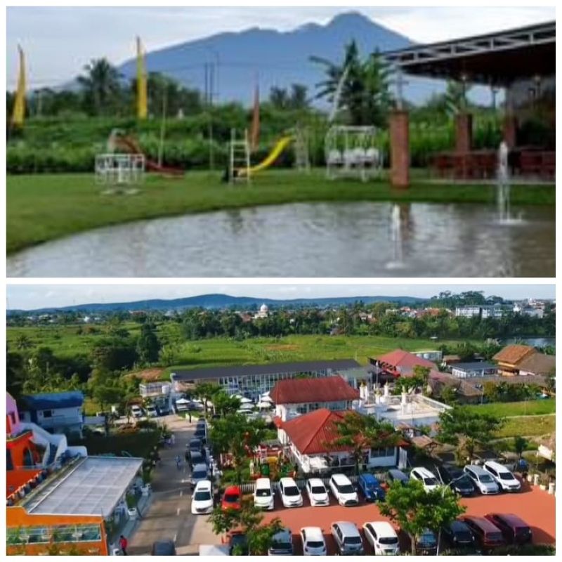 Wisata Kuliner Dekat Stasiun Bogor, Ditengah Sawah View Gunung Salak Dilengkapi Spot Foto Instagramble