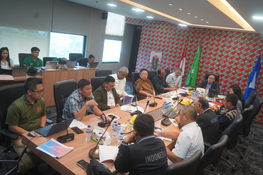Suasana rapat Anggota Exco PSSI yang membahas terkait kelanjutan Liga 2 2022/2023