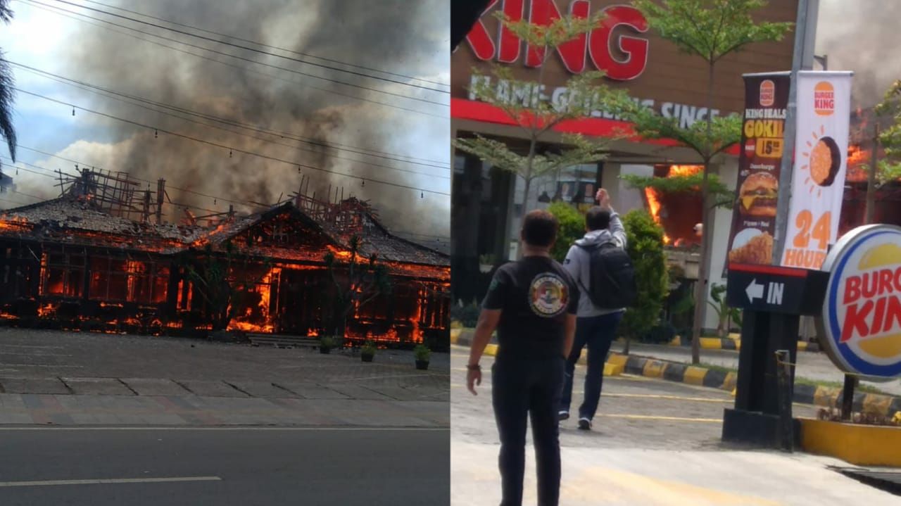 Kebakaran Ampera Soekarno Hatta dan merembet ke Burger King (PRFM)
