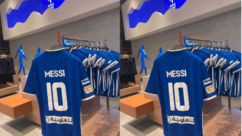 Jersey Messi sudah dijual di toko di Arab Saudi