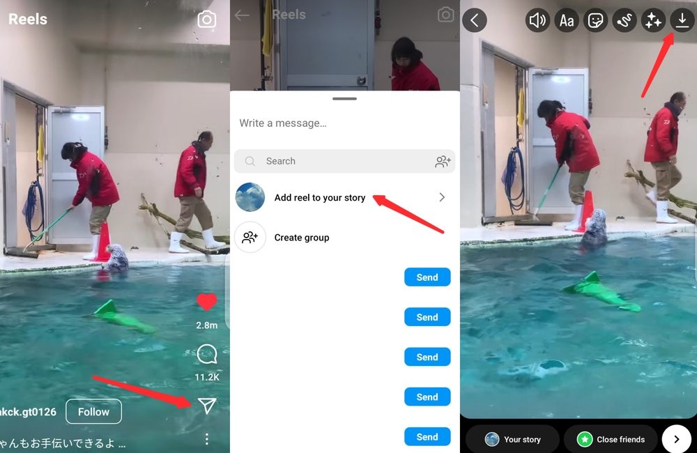 Cara download Instagram Reels dengan mudah, agar bisa simpan Reels IG ke galeri handphone.