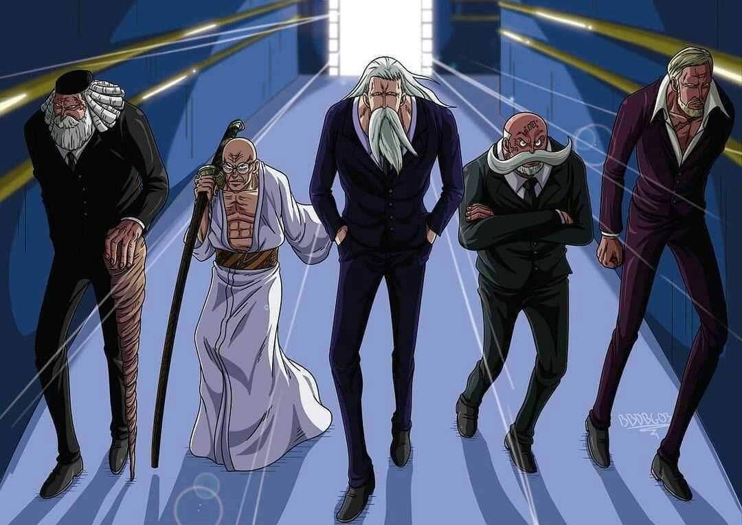 Baca Manga One Piece 1086: Lima Tetua Tertinggi - Mengungkap Identitas Gelar Dewa Mereka!