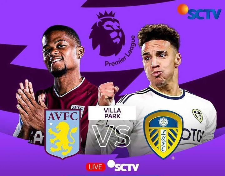 Live streaming SCTV bola Liga Inggris ada Aston Villa vs Leeds United pada Sabtu 14 Januari 2023.