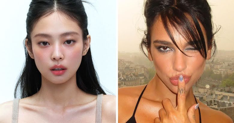 Jennie BLACKPINK dan Dua Lipa sering menjadi ikon mode.*  