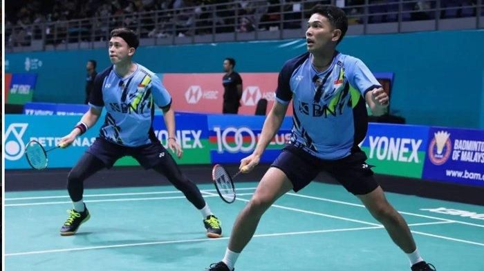 Ganda putra Indonesia Fajar/Rian lolos final badminton Malaysia Open 2023 setelah menyingkirkan pasangan Korea Selatan di Axiata Arena Kuala Lumpur Sabtu malam, 14 Januari 2023