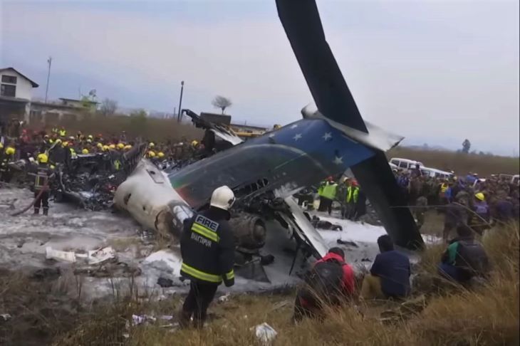 Video Live FB Penumpang Yeti Airlines Sebelum Pesawat Jatuh Masuk Jruang di Nepal