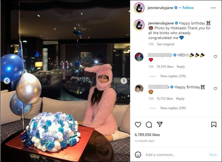 Jennie BLACKPINK Ulang Tahun Ke-27 Hari Ini, Cosplay Jadi Kelinci Jadi Sorotan