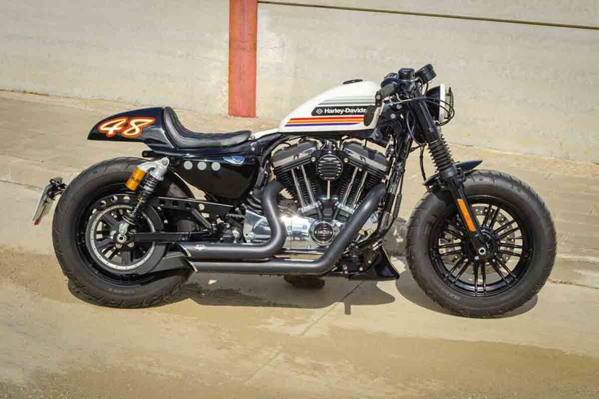 Harley Davidson Sportster 48 dikustom cafe racer.