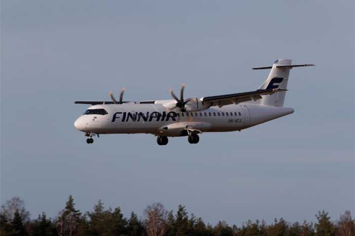 Ilustrasi pesawat ATR 72-500.