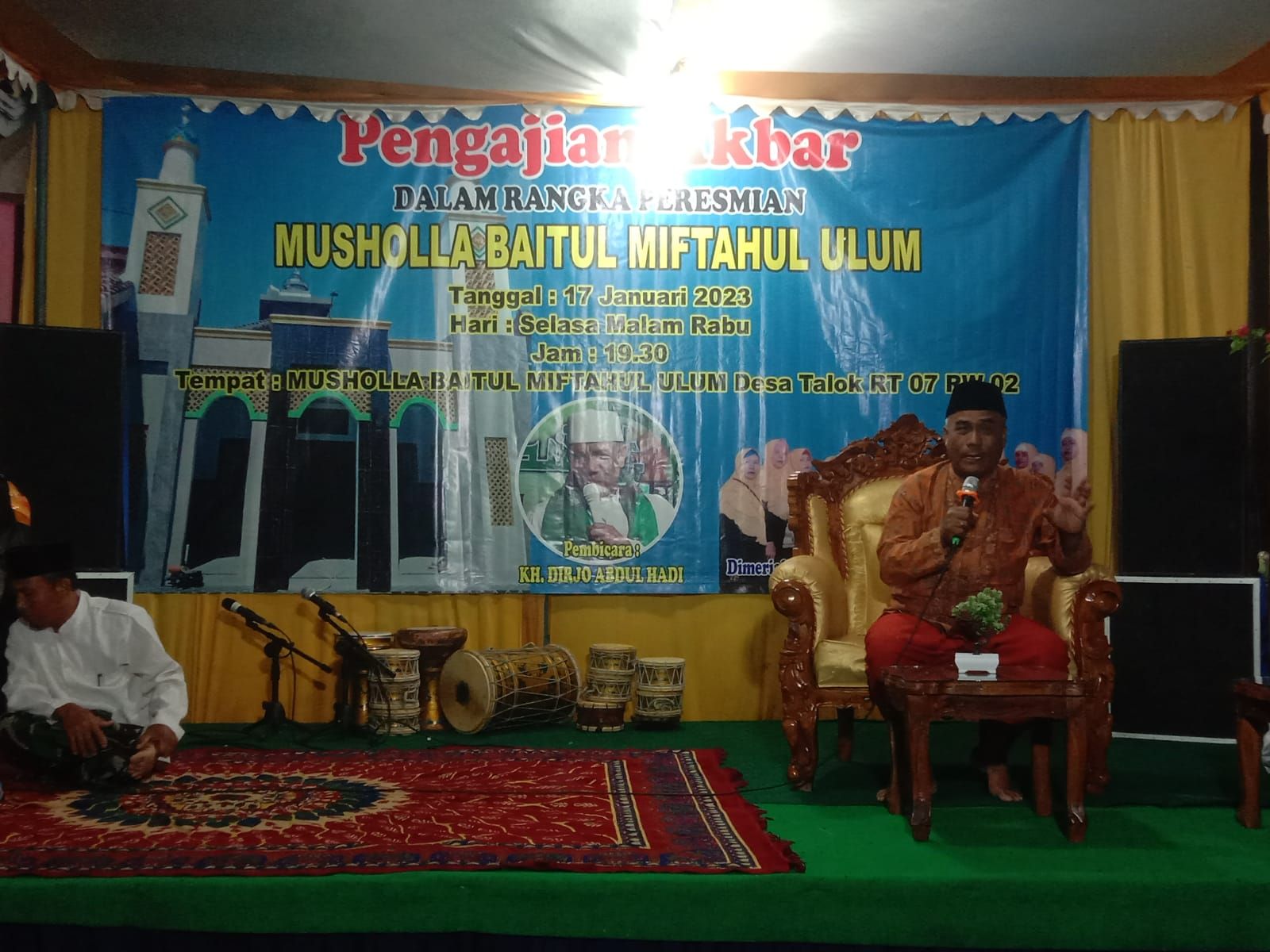 Kepala Desa Talok Abdul Ghofir, Mushola Megah Ya Jamaah