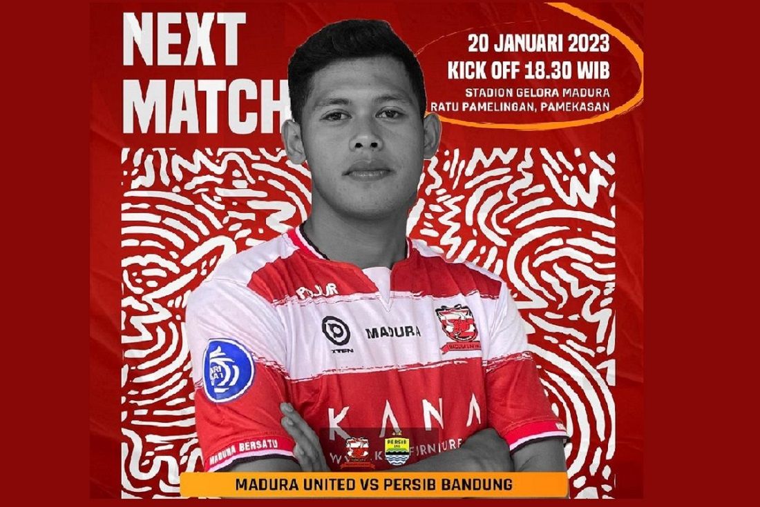 Info laga Madura United vs Persib BRI Liga 1 2023 20 Januari 2023 di TV mana jam berapa dan link harga serta cara beli tiket nonton langsung di stadion.