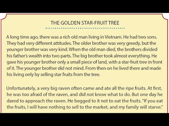 Cerita Pendek The Golden Star Fruit Tree dan Terjemahan dalam Buku